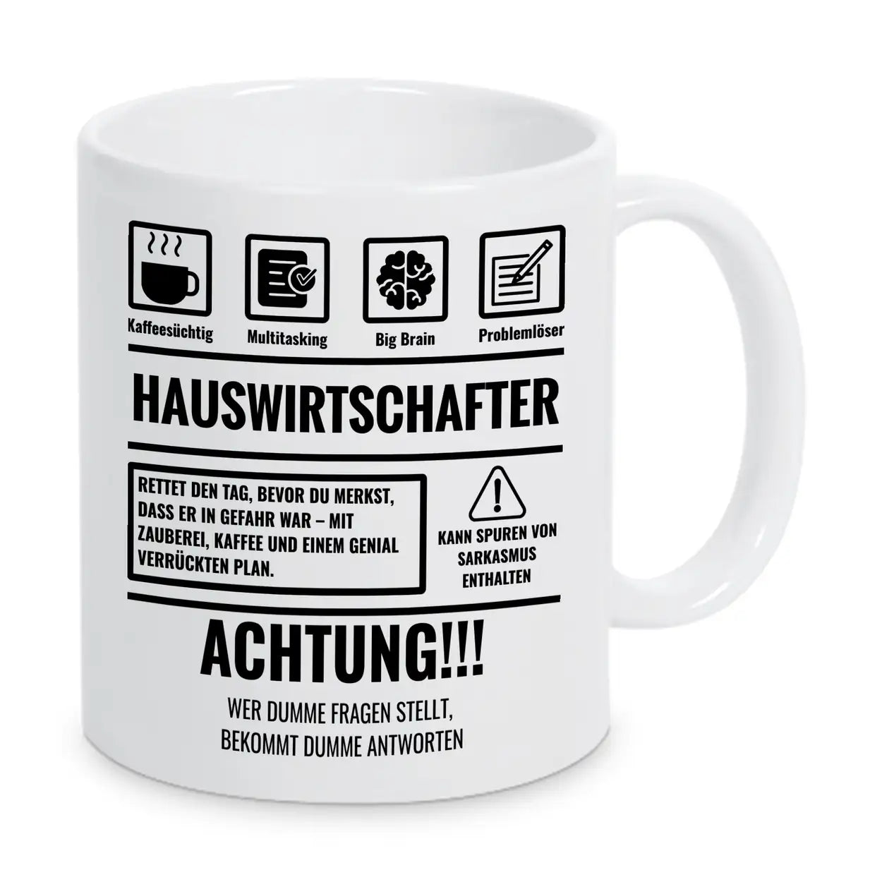 Tasse Sarkasmus Hauswirtschafter - Druckerino
