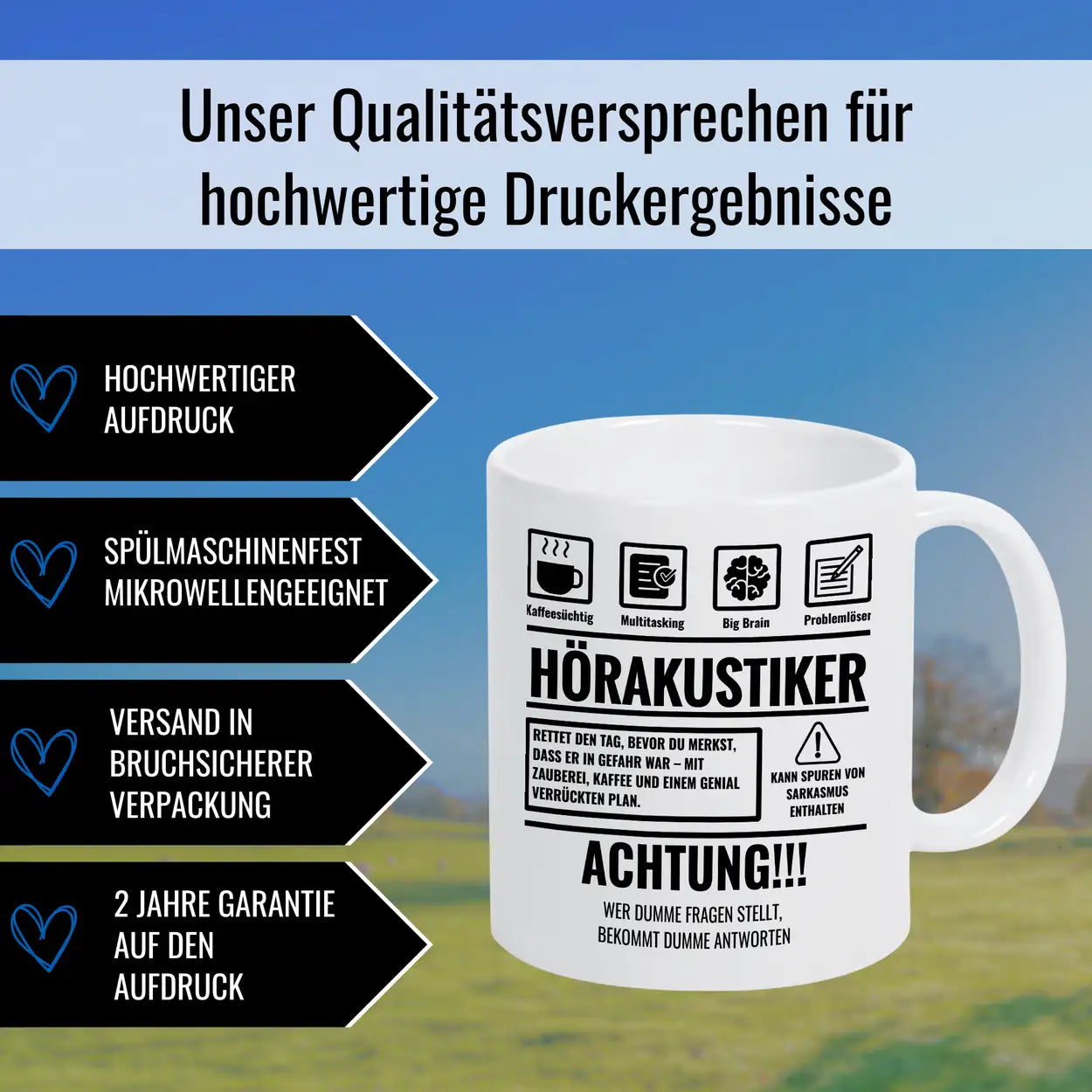 Tasse Sarkasmus Hörakustiker - Druckerino