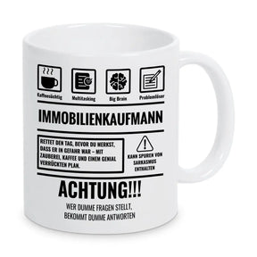 Tasse Sarkasmus Immobilienkaufmann - Druckerino