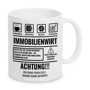 Tasse Sarkasmus Immobilienwirt - Druckerino