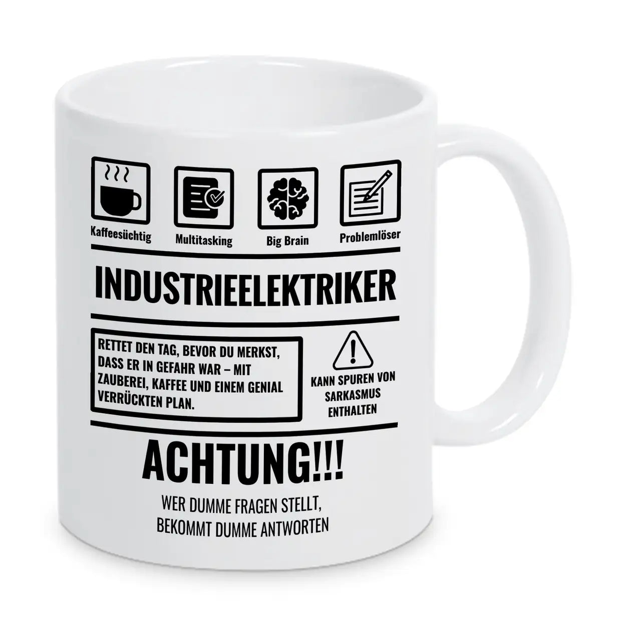 Tasse Sarkasmus Industrieelektriker - Druckerino