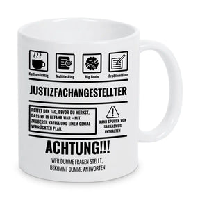 Tasse Sarkasmus Justizfachangestellter - Druckerino