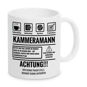 Tasse Sarkasmus Kammeramann - Druckerino