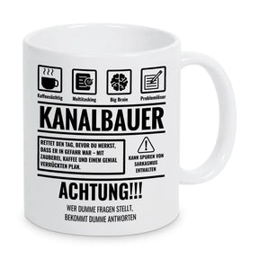 Tasse Sarkasmus Kanalbaür - Druckerino