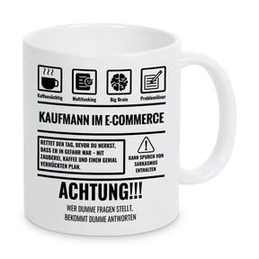 Tasse Sarkasmus Kaufmann im Ecommerce - Druckerino