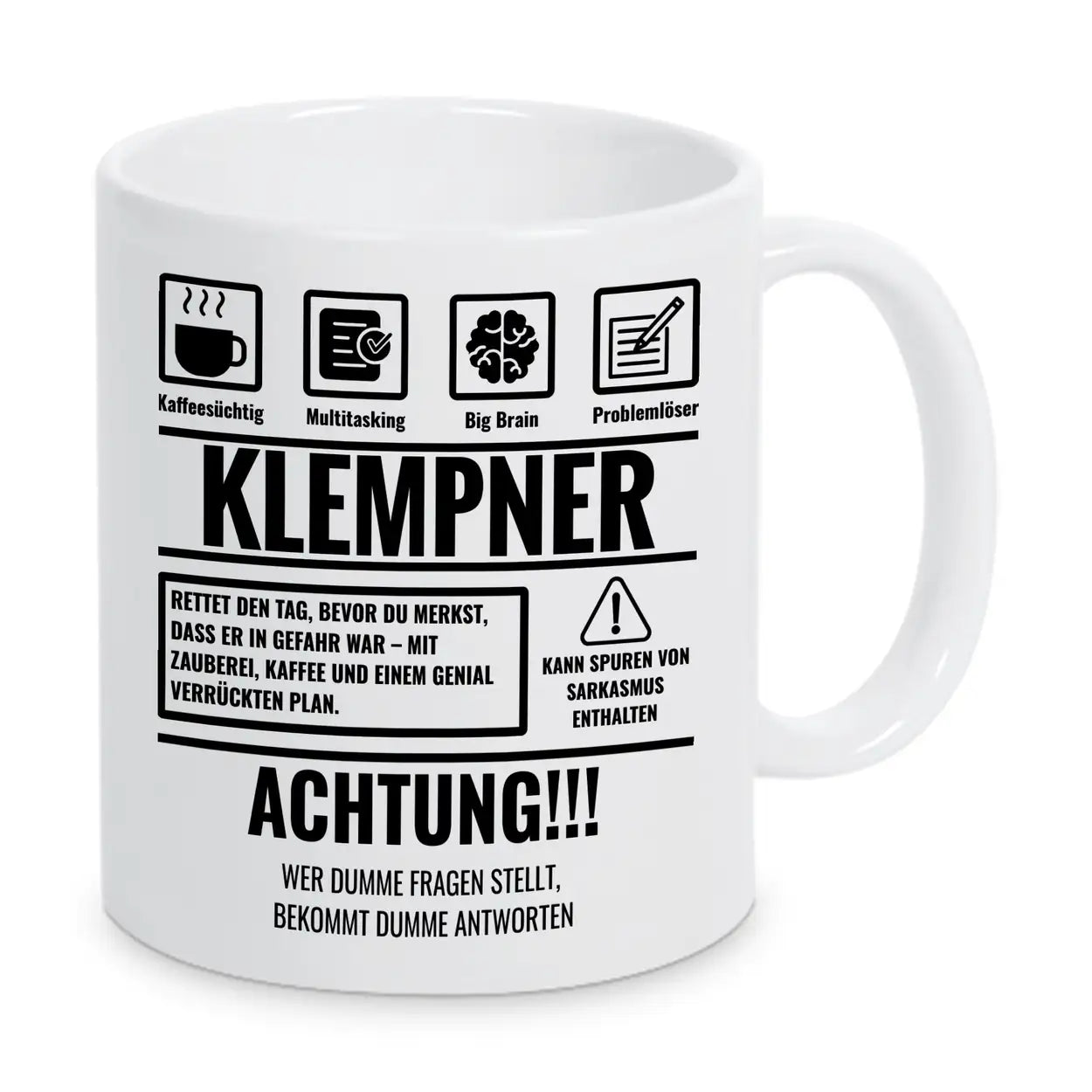 Tasse Sarkasmus Klempner - Druckerino