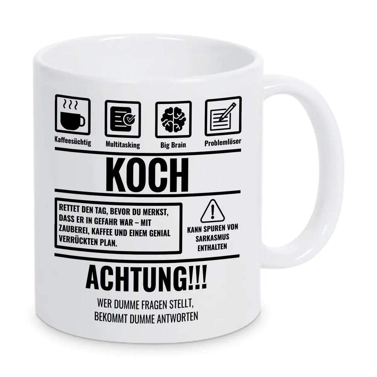 Tasse Sarkasmus Koch - Druckerino