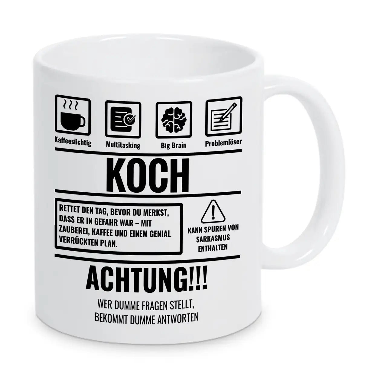 Tasse Sarkasmus Koch - Druckerino