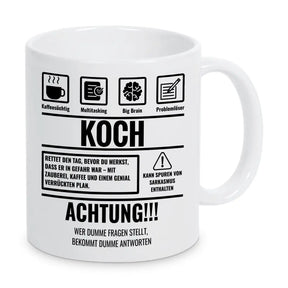 Tasse Sarkasmus Koch - Druckerino