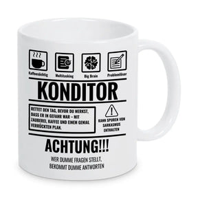 Tasse Sarkasmus Konditor - Druckerino