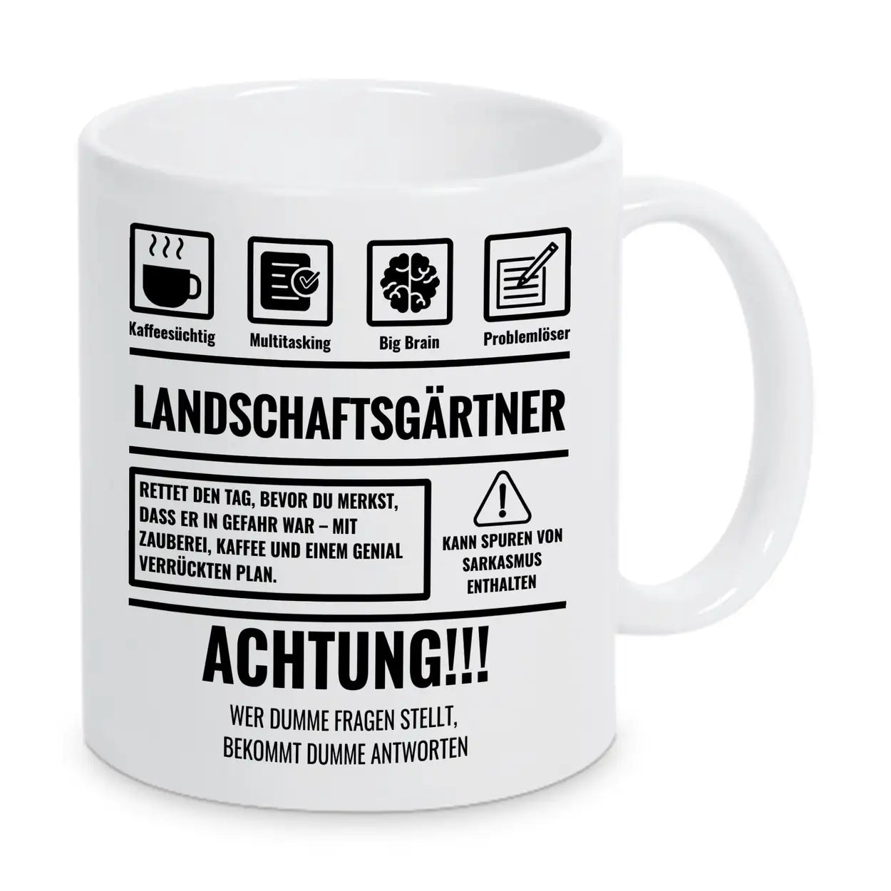 Tasse Sarkasmus Landschaftsgärtner - Druckerino