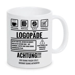 Tasse Sarkasmus Logopäde - Druckerino