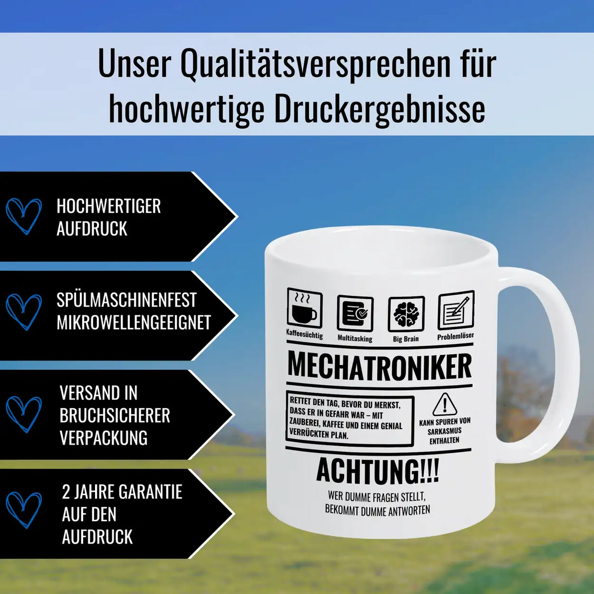 Tasse Sarkasmus Mechatroniker - Druckerino