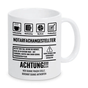 Tasse Sarkasmus Notarfachangestellter - Druckerino