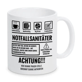 Tasse Sarkasmus Notfallsanitäter - Druckerino