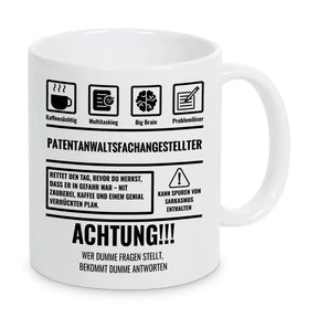 Tasse Sarkasmus Patentanwaltsfachangestellter - Druckerino