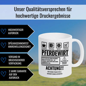 Tasse Sarkasmus Pferdewirt - Druckerino
