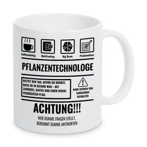 Tasse Sarkasmus Pflanzentechnologe - Druckerino
