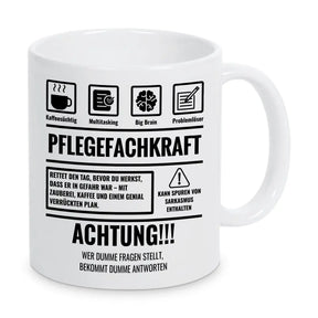 Tasse Sarkasmus Pflegefachkraft - Druckerino