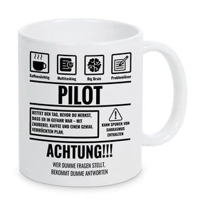 Tasse Sarkasmus Pilot - Druckerino