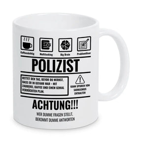 Tasse Sarkasmus Polizist - Druckerino