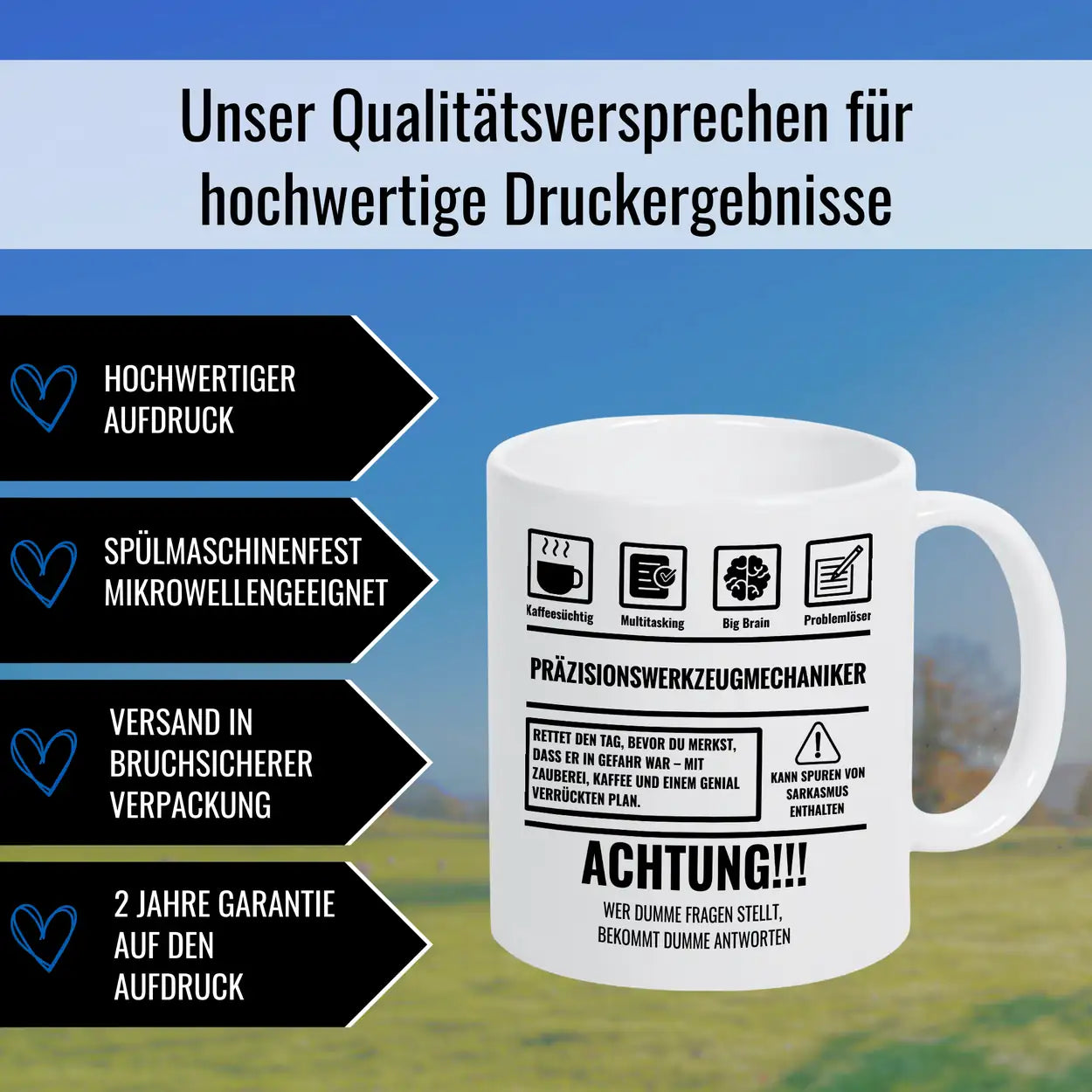 Tasse Sarkasmus Präzisionswerkzeugmechaniker - Druckerino