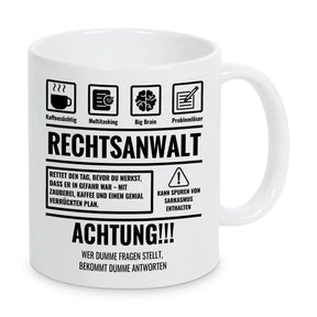 Tasse Sarkasmus Rechtsanwalt - Druckerino