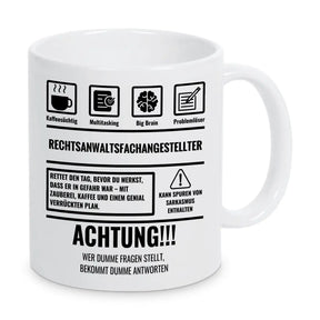 Tasse Sarkasmus Rechtsanwaltsfachangestellter - Druckerino