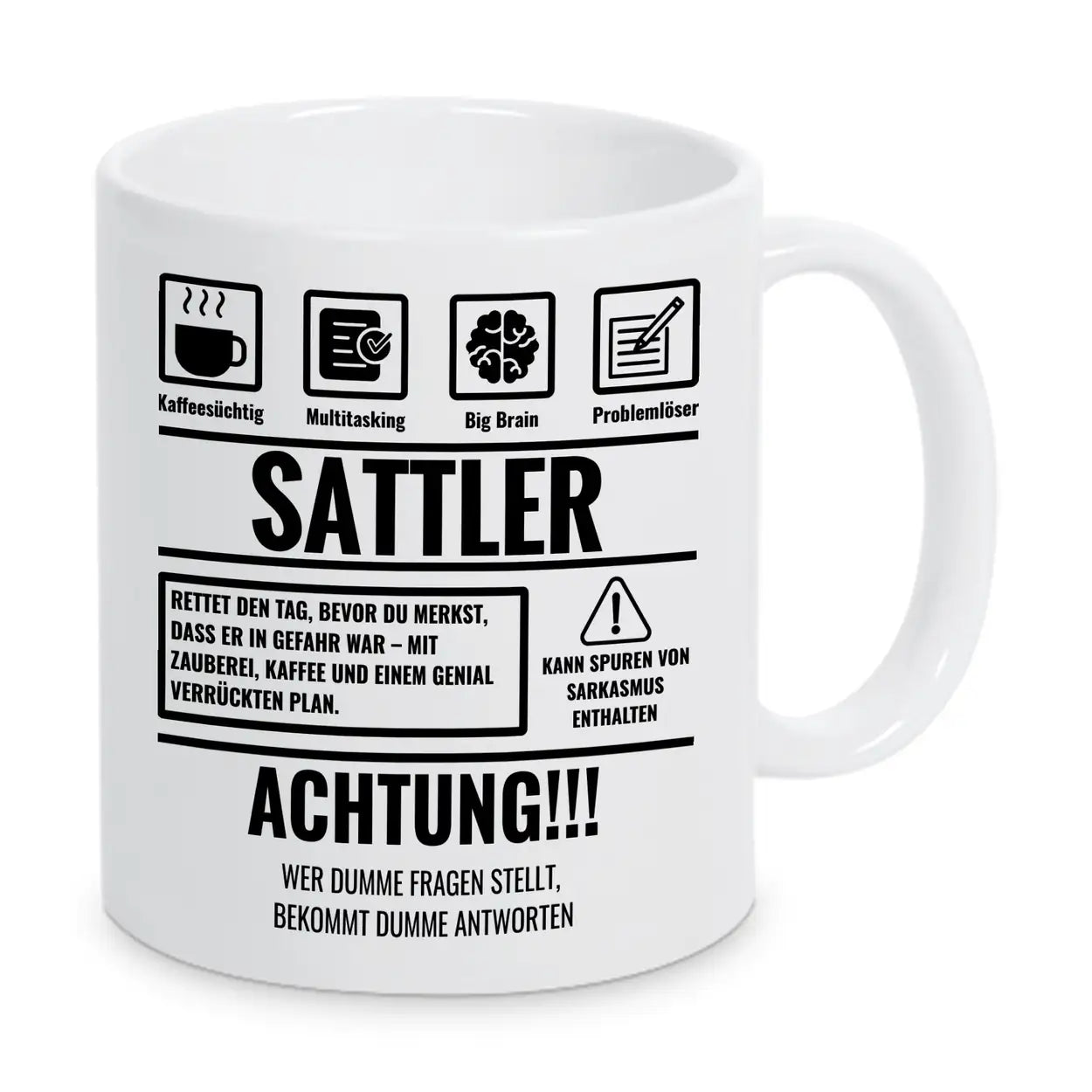 Tasse Sarkasmus Sattler - Druckerino