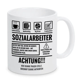 Tasse Sarkasmus Sozialarbeiter - Druckerino