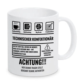 Tasse Sarkasmus Technischer Konfektionär - Druckerino