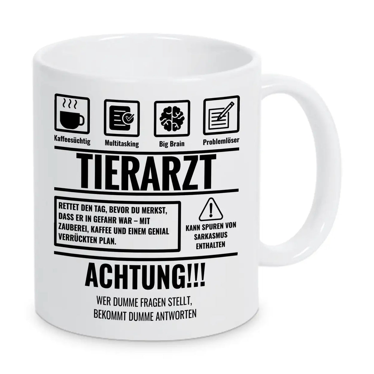 Tasse Sarkasmus Tierarzt - Druckerino