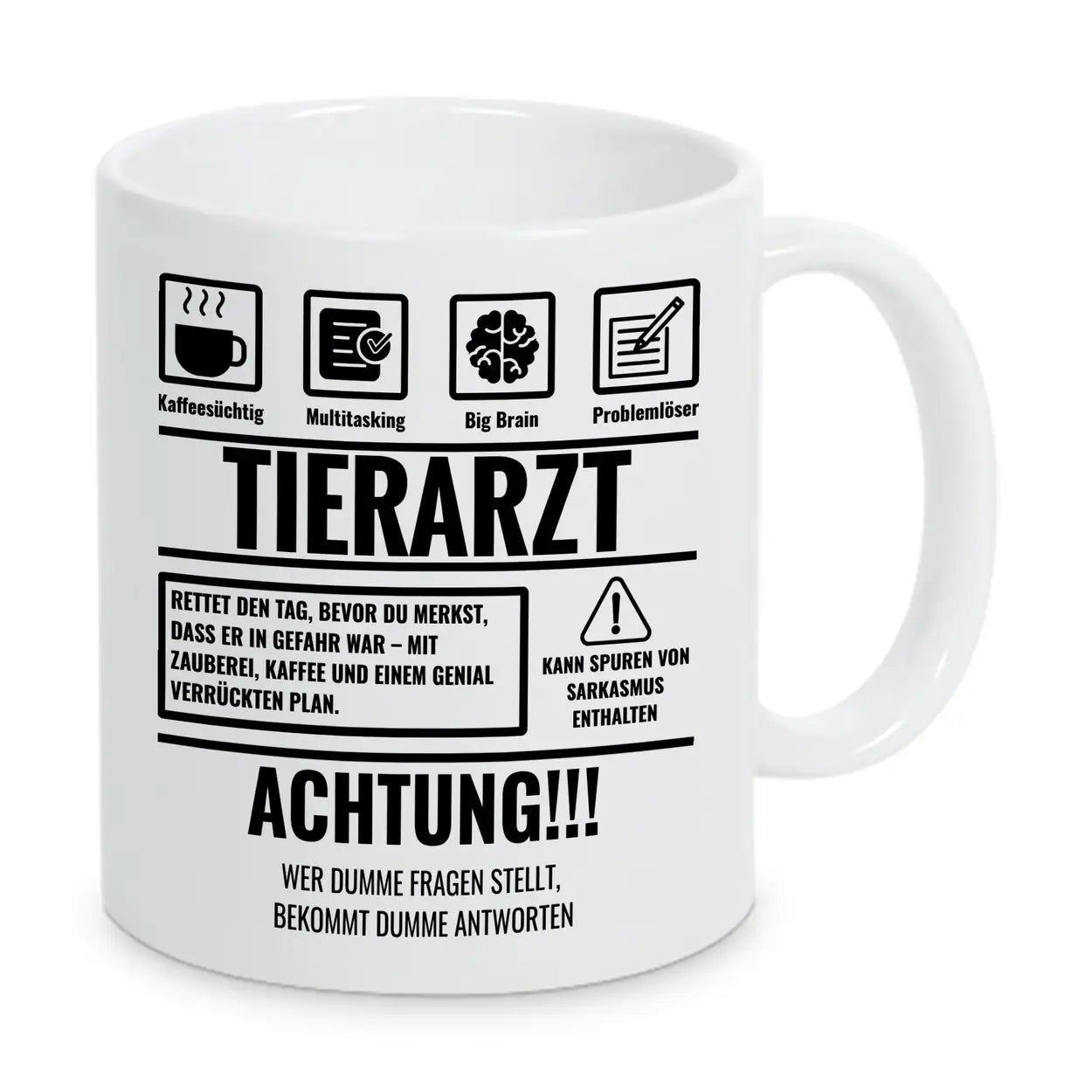 Tasse Sarkasmus Tierarzt - Druckerino