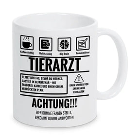 Tasse Sarkasmus Tierarzt - Druckerino