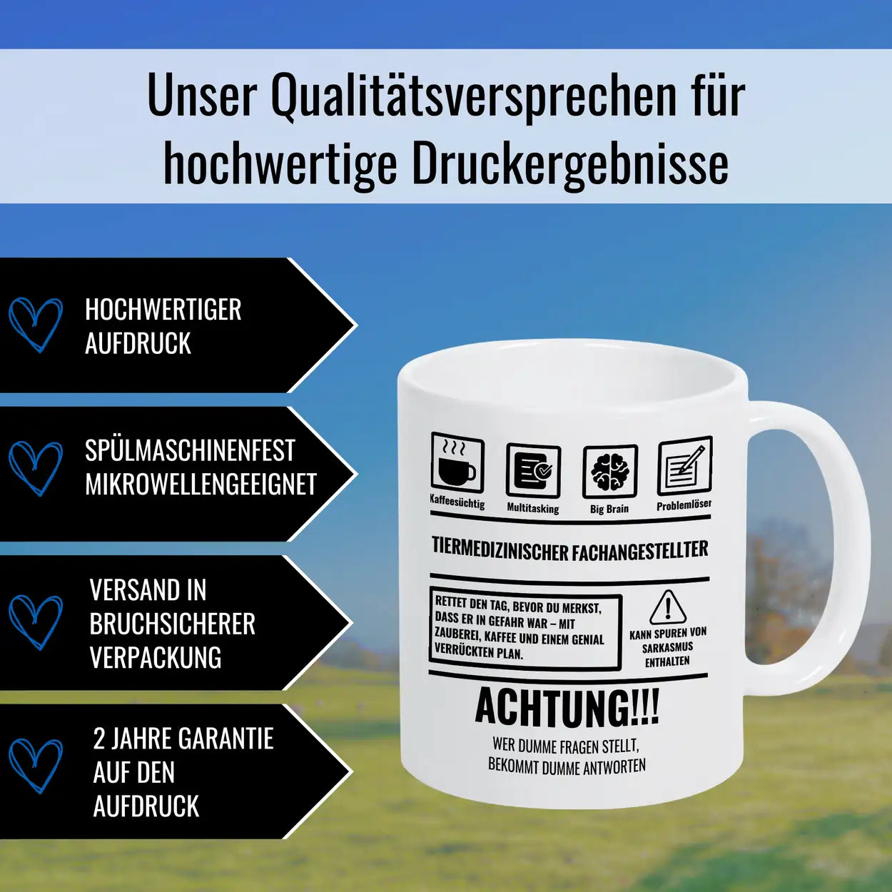 Tasse Sarkasmus Tiermedizinischer Fachangestellter - Druckerino