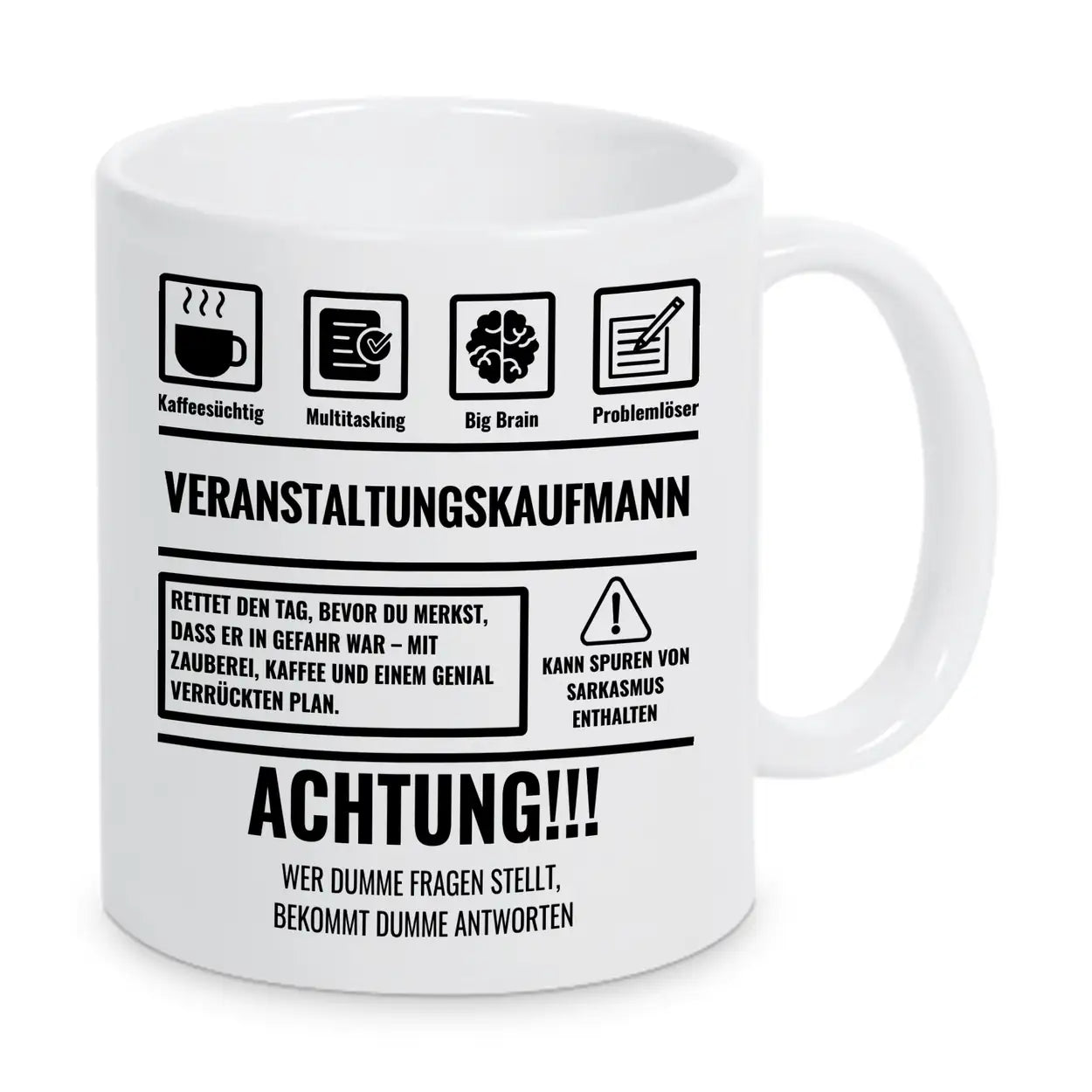 Tasse Sarkasmus Veranstaltungskaufmann - Druckerino