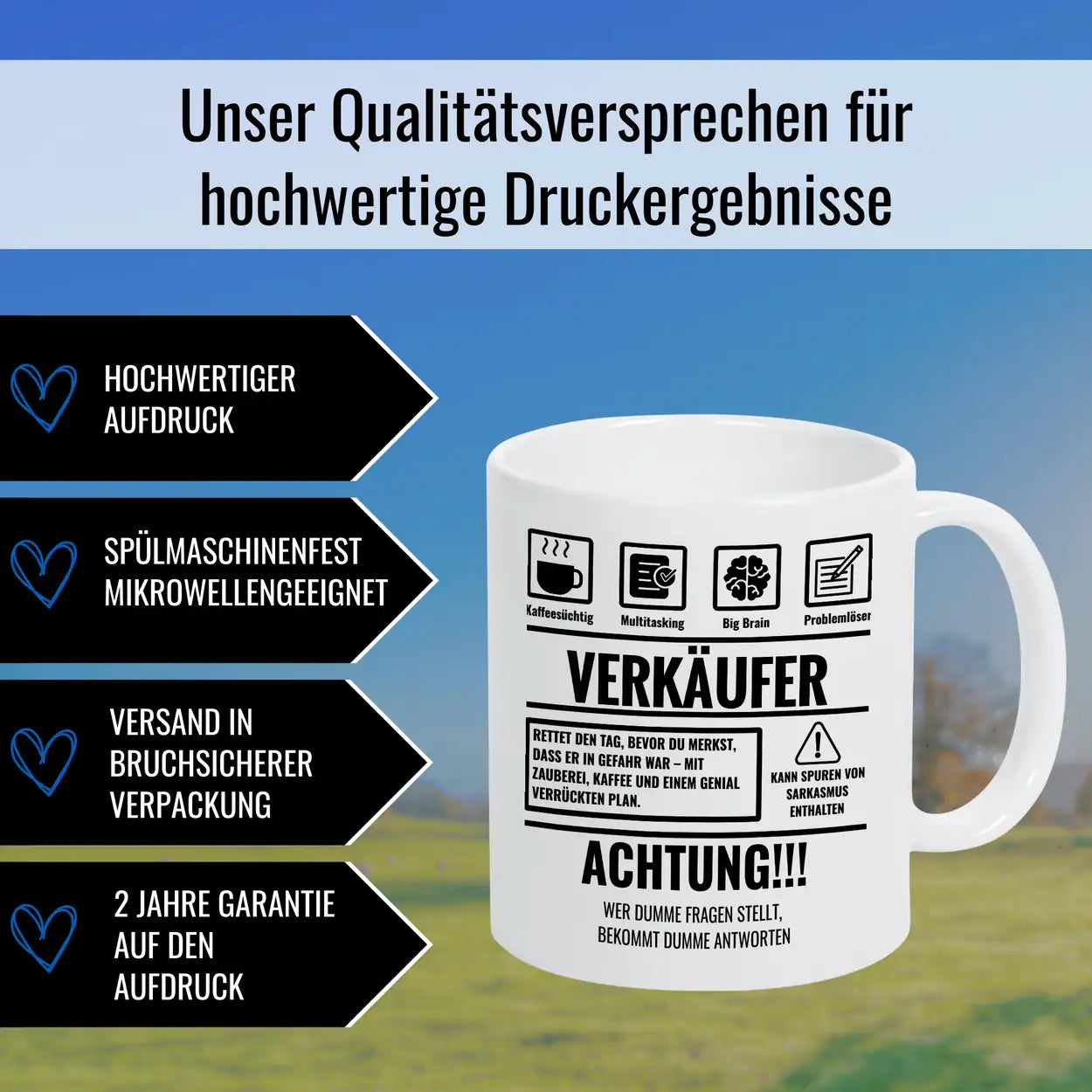 Tasse Sarkasmus Verkäufer - Druckerino