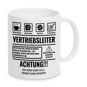 Tasse Sarkasmus Vertriebsleiter - Druckerino