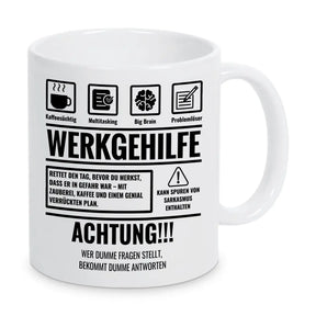 Tasse Sarkasmus Werkgehilfe - Druckerino