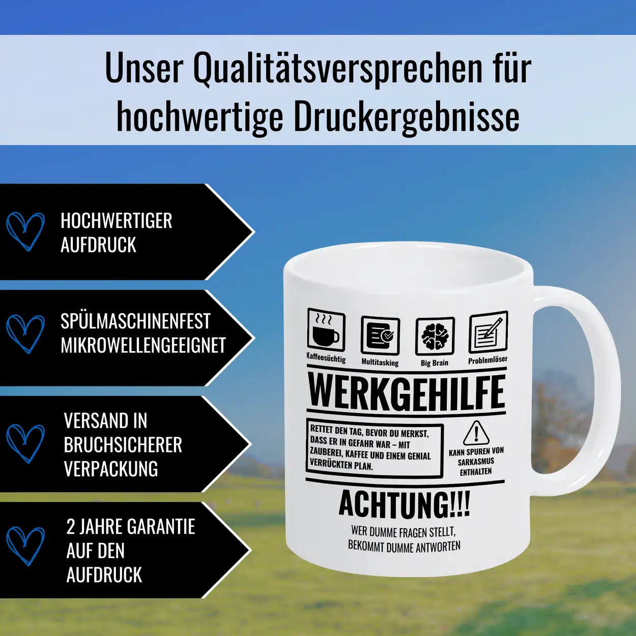 Tasse Sarkasmus Werkgehilfe - Druckerino