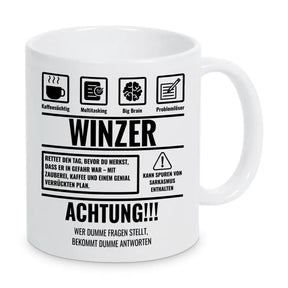 Tasse Sarkasmus Winzer - Druckerino