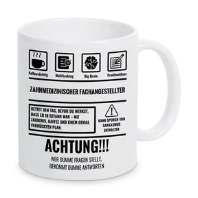 Tasse Sarkasmus Zahnmedizinischer Fachangestellter - Druckerino