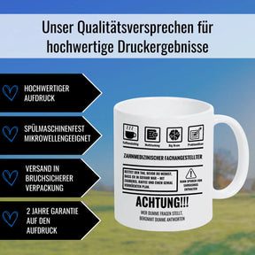 Tasse Sarkasmus Zahnmedizinischer Fachangestellter - Druckerino