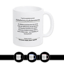 Tasse für Abfallwirtschaftsberaterin - Druckerino