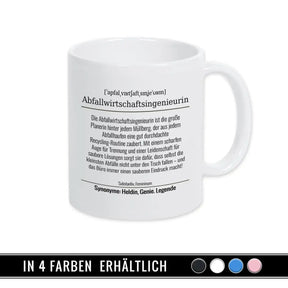 Tasse für Abfallwirtschaftsingenieurin - Druckerino