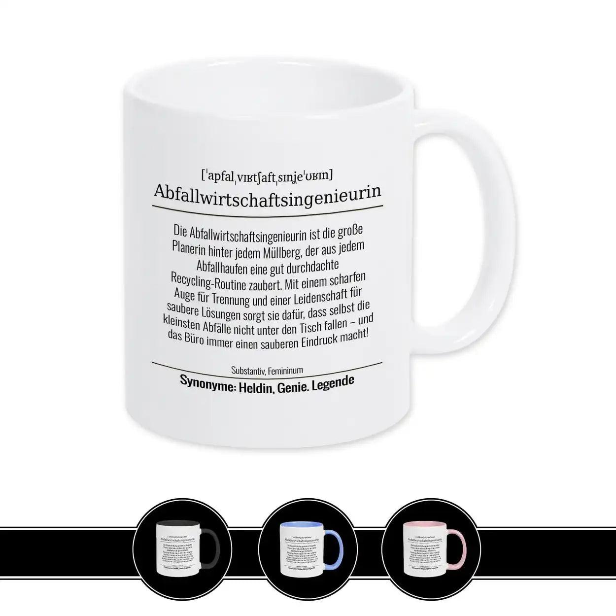 Tasse für Abfallwirtschaftsingenieurin - Druckerino