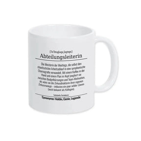 Tasse für Abteilungsleiterin - Druckerino