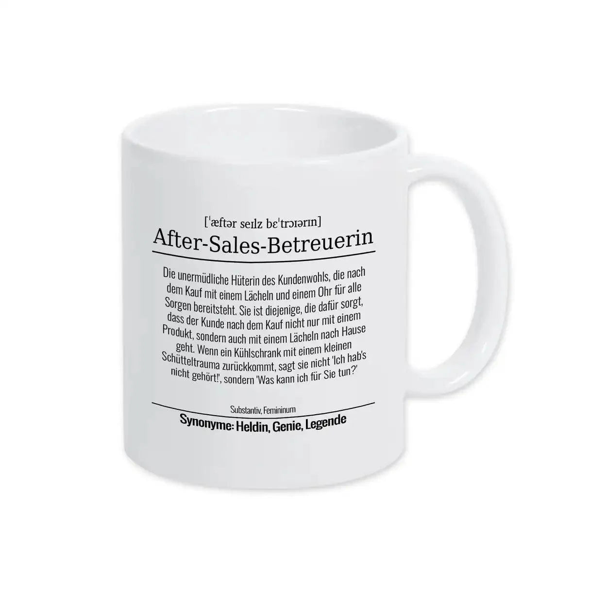 Tasse für After-Sales-Betreuerin - Druckerino