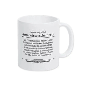Tasse für Agrarwissenschaftlerin - Druckerino