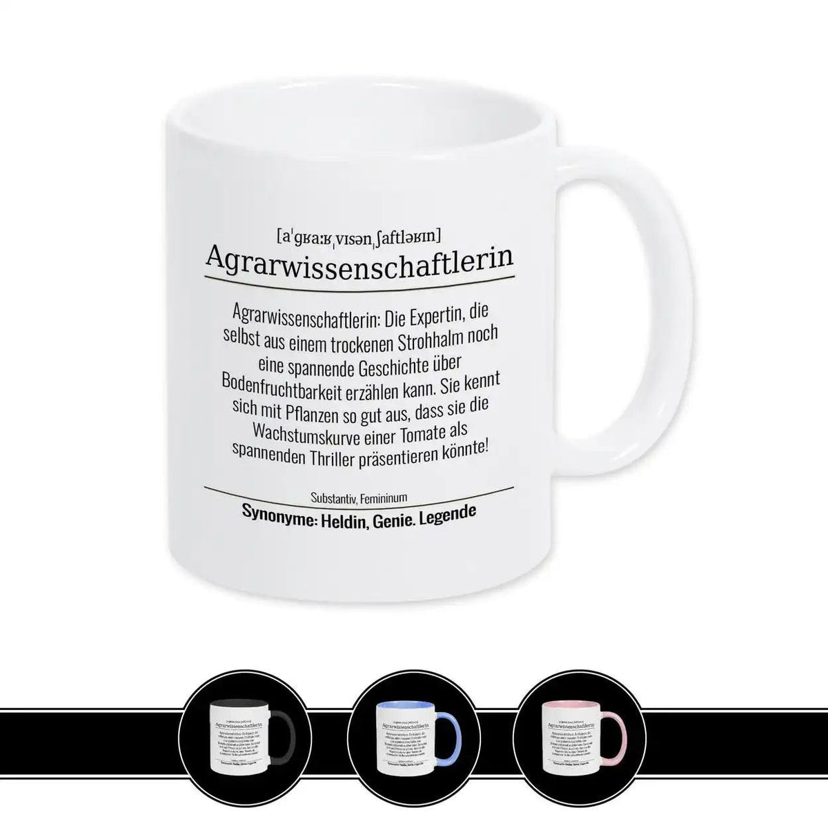 Tasse für Agrarwissenschaftlerin - Druckerino